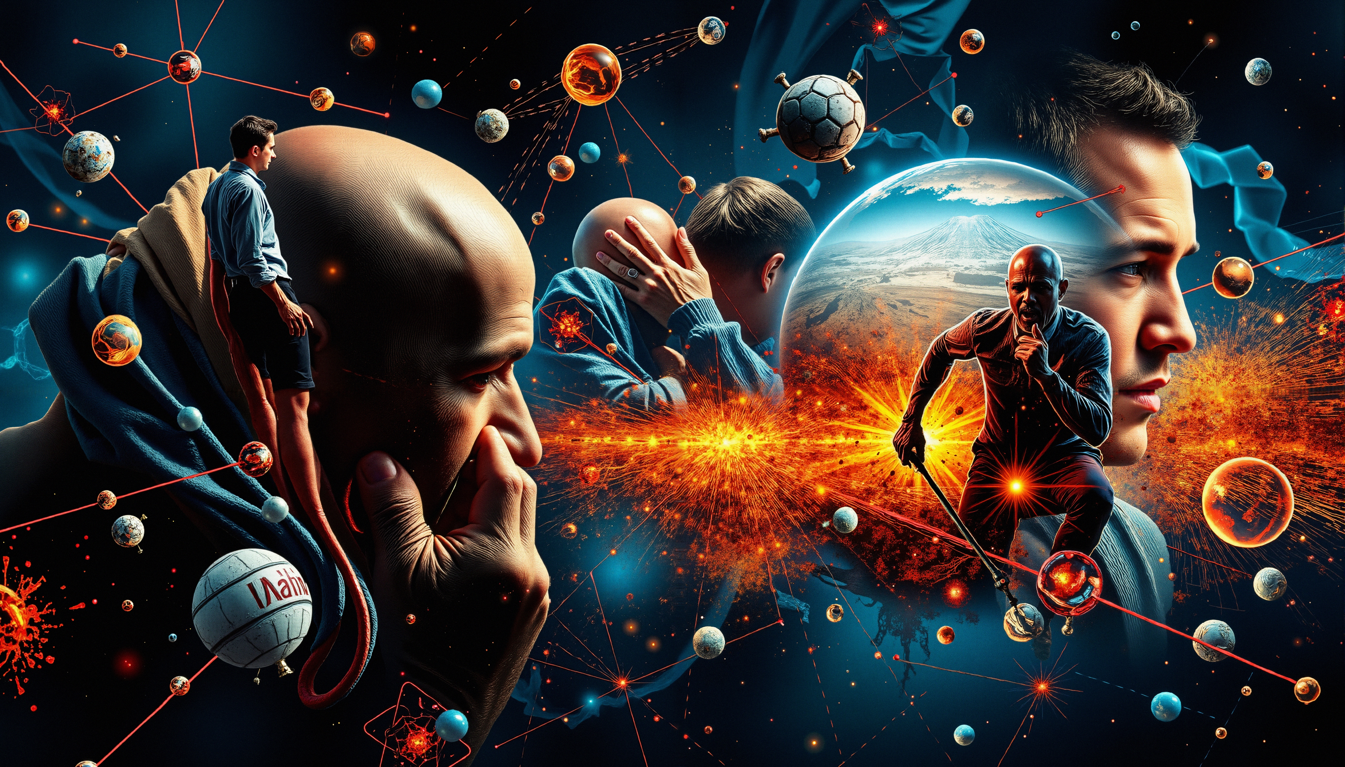 Conceptual image representing intellectual connection, teamwork,