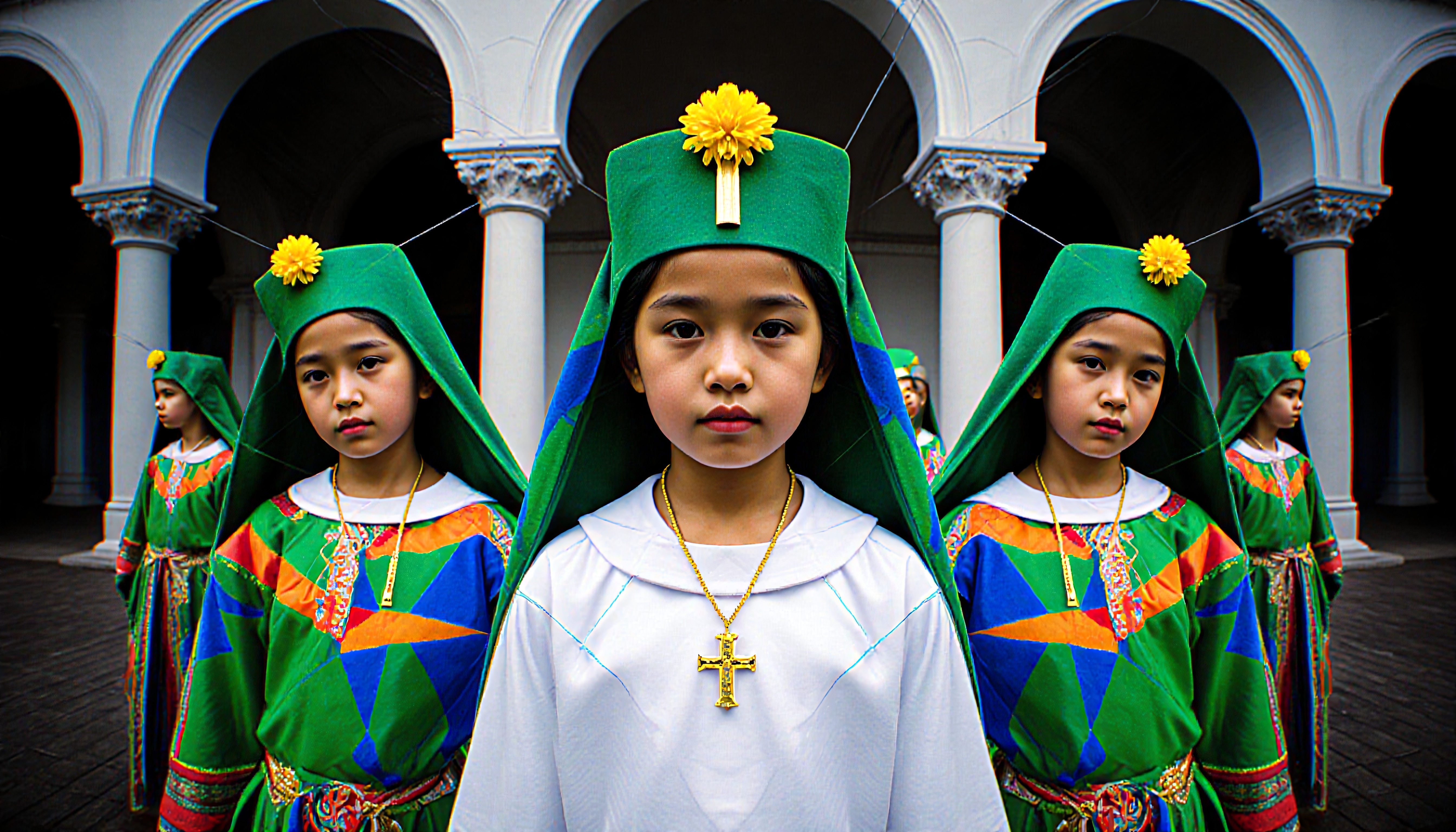 Traditional and colorful cultural attire