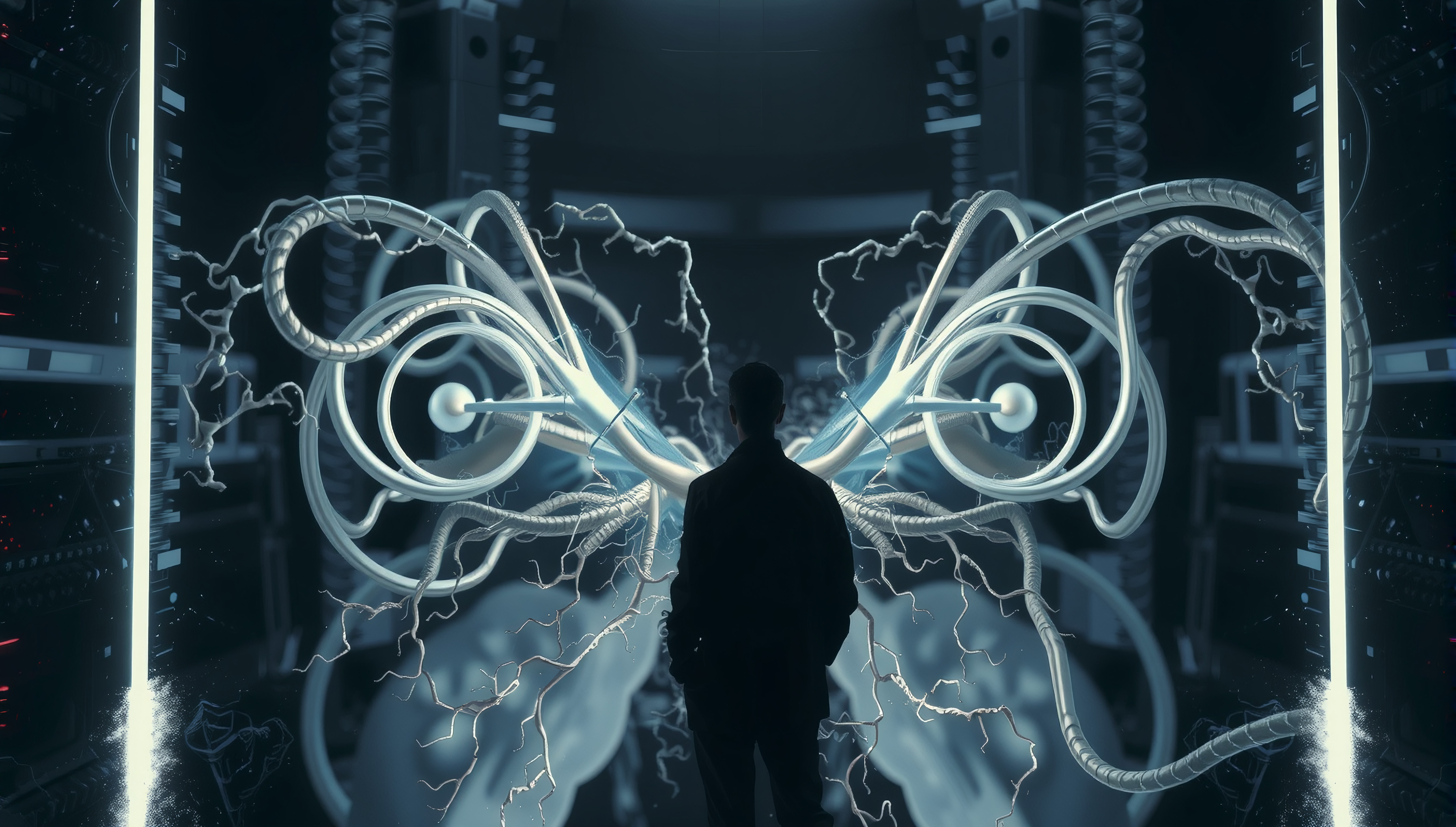 Figure Confronting Abstract Network of Energy and Technology