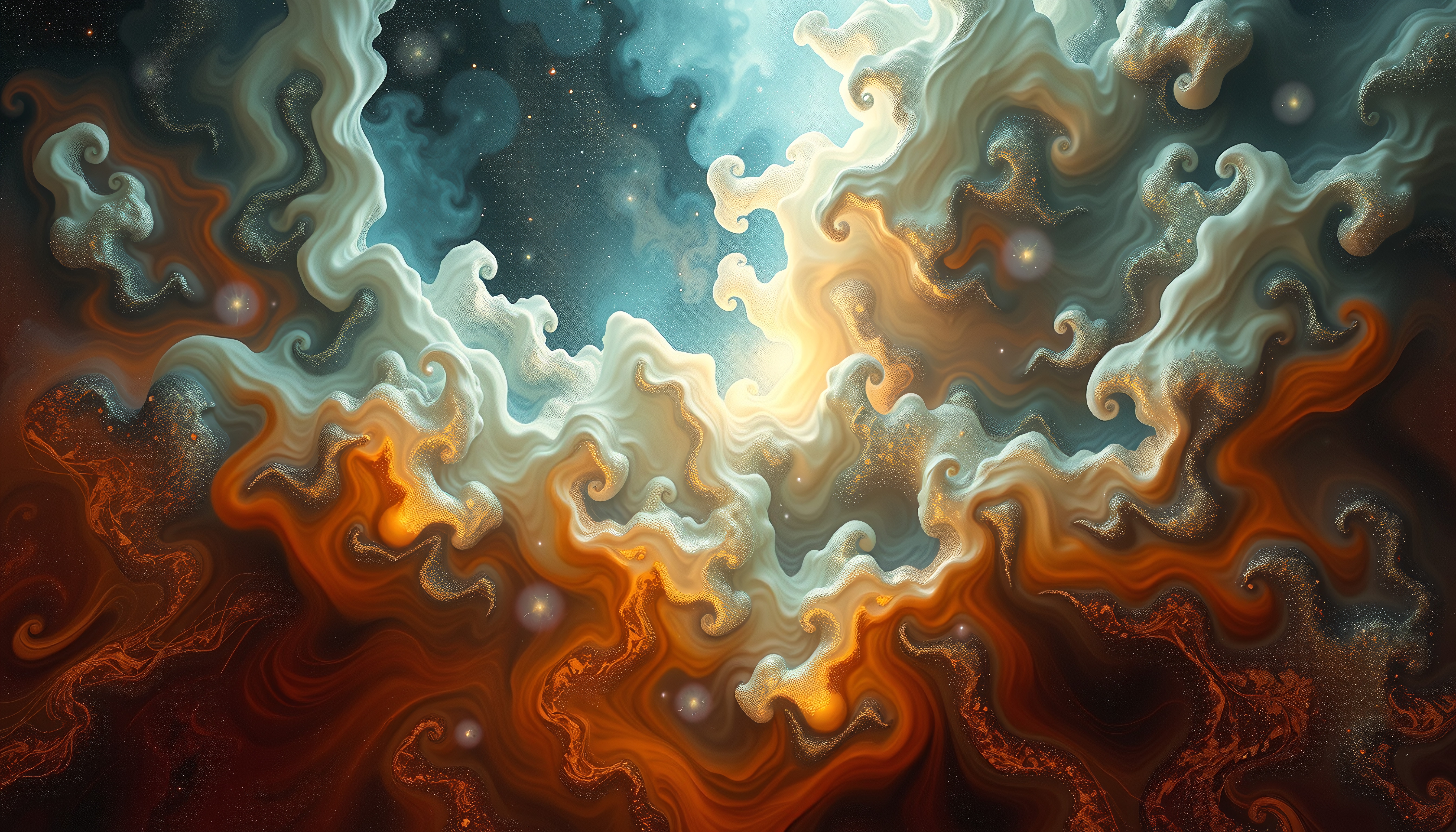 Interstellar Cloud Formation Painting