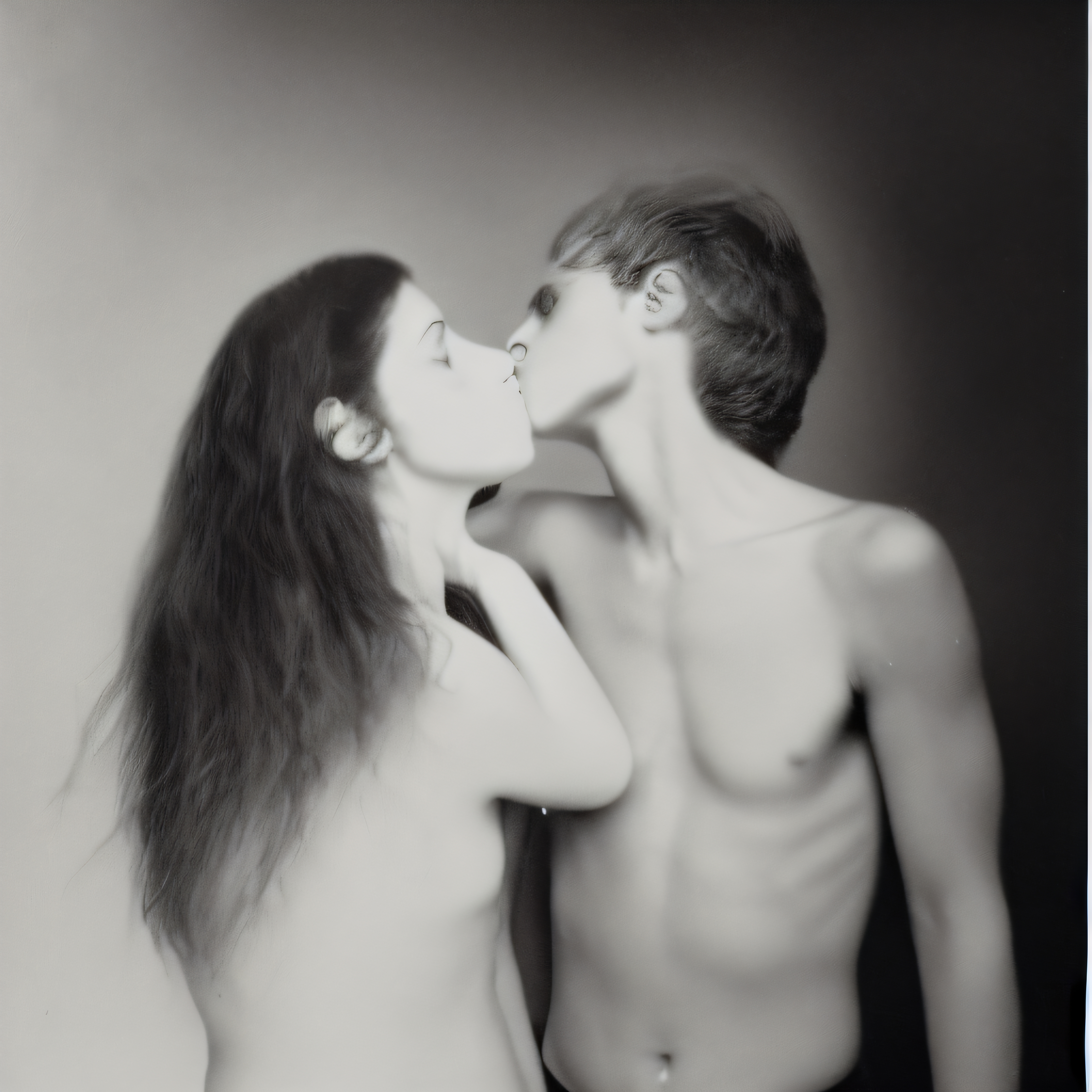 Ethereal Black And White Affection