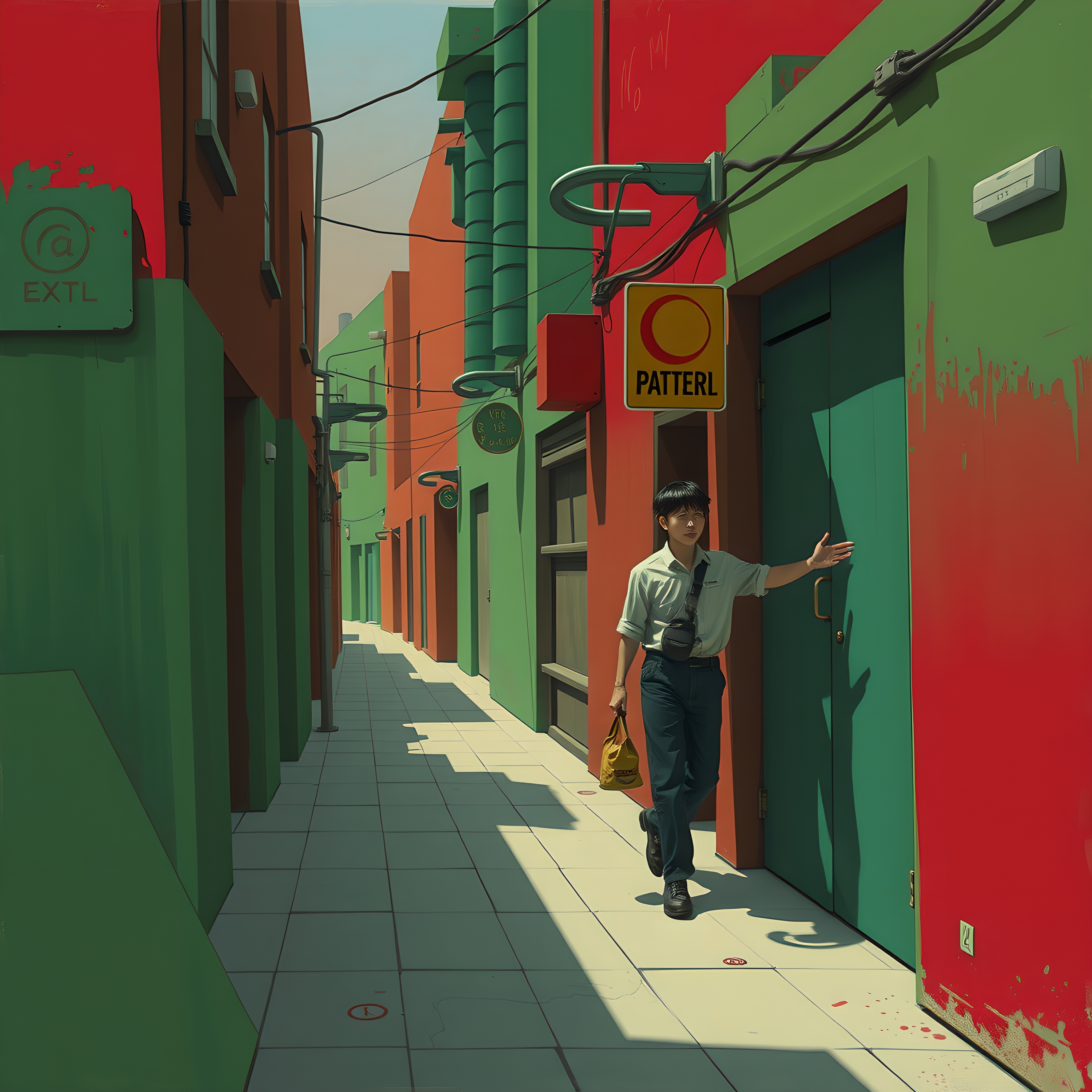 Vibrant Urban Alleyway Exploration