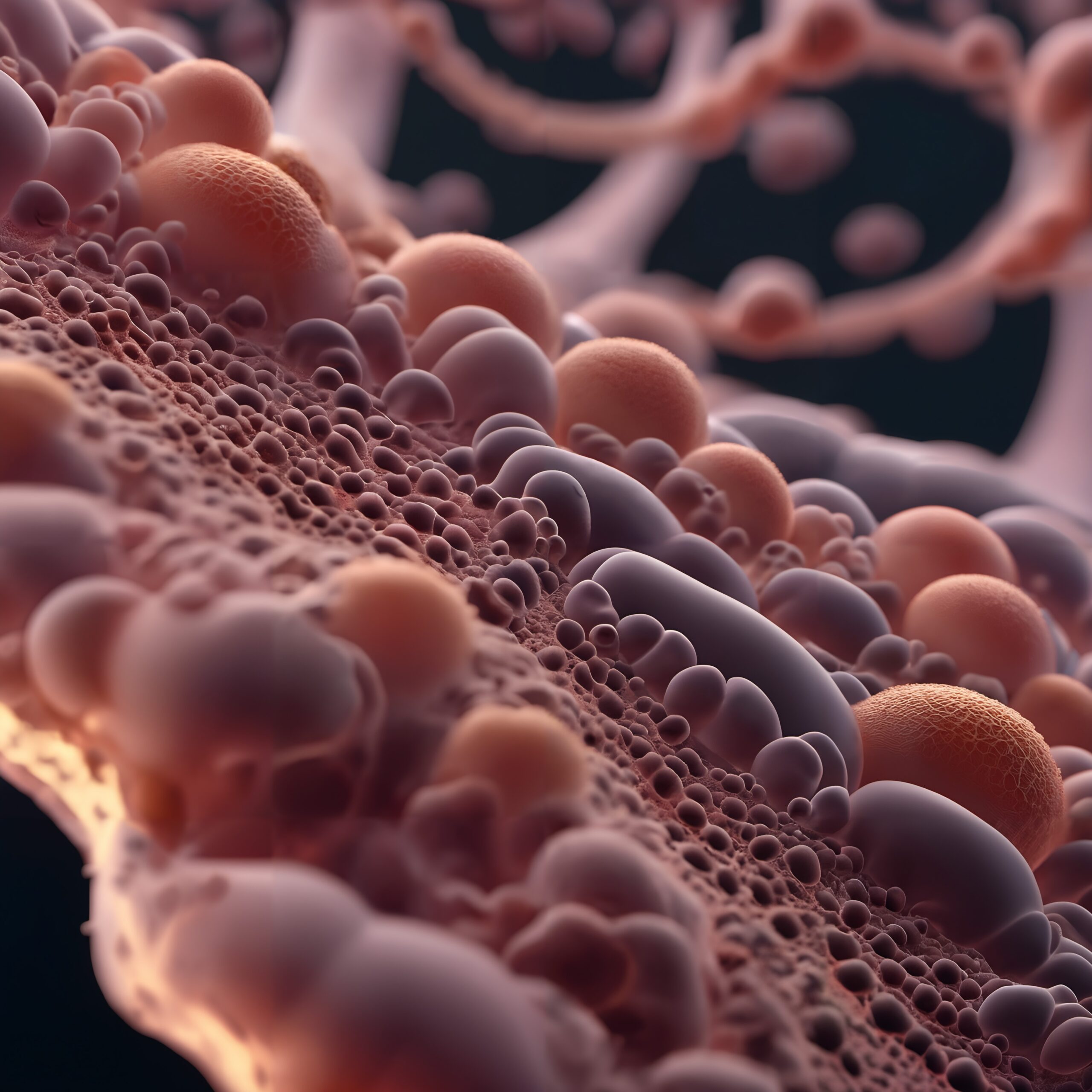 Hyper-realistic close-up of coral structure resembling bubbles.