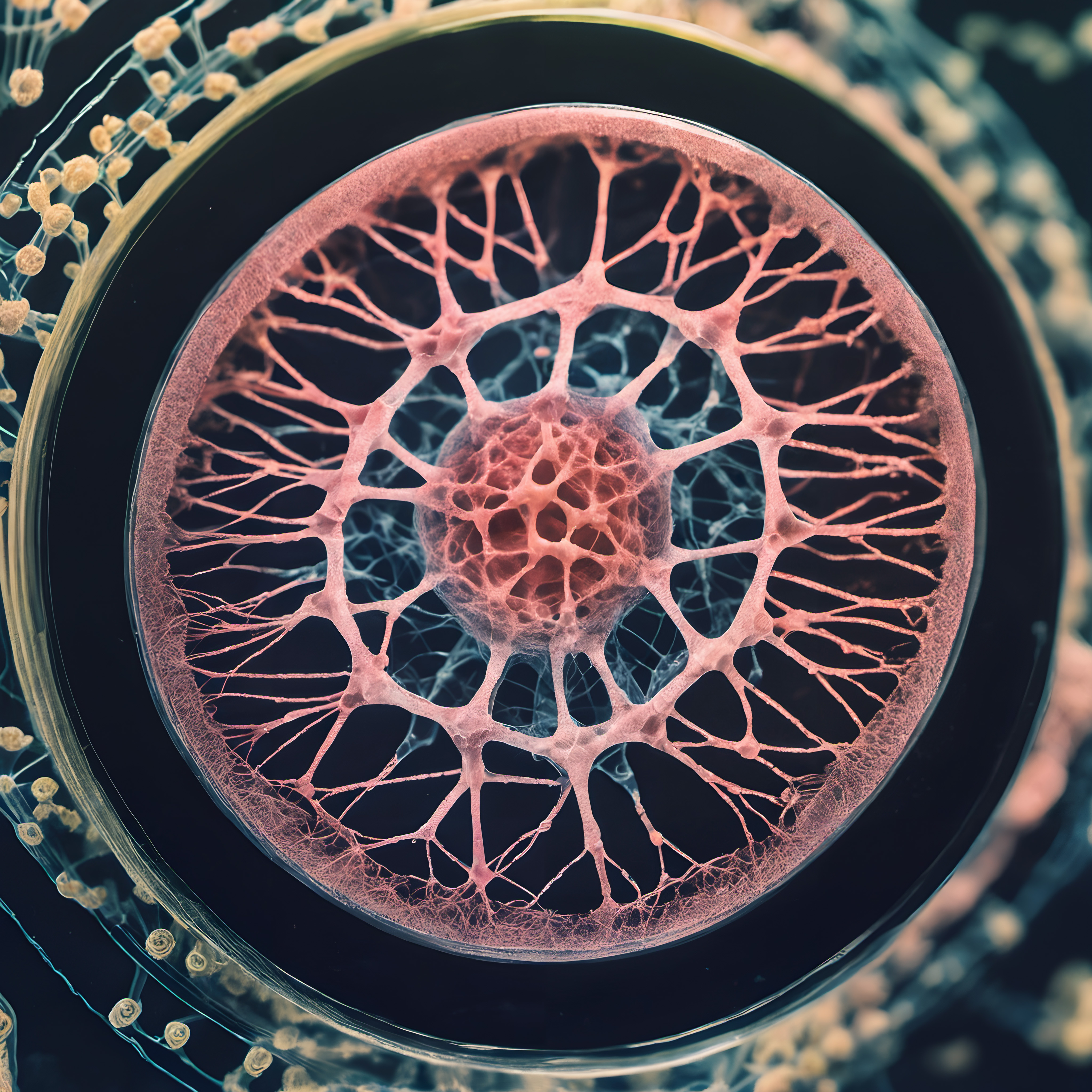 Microscopic View of Neural Network Structure in Petri Dish