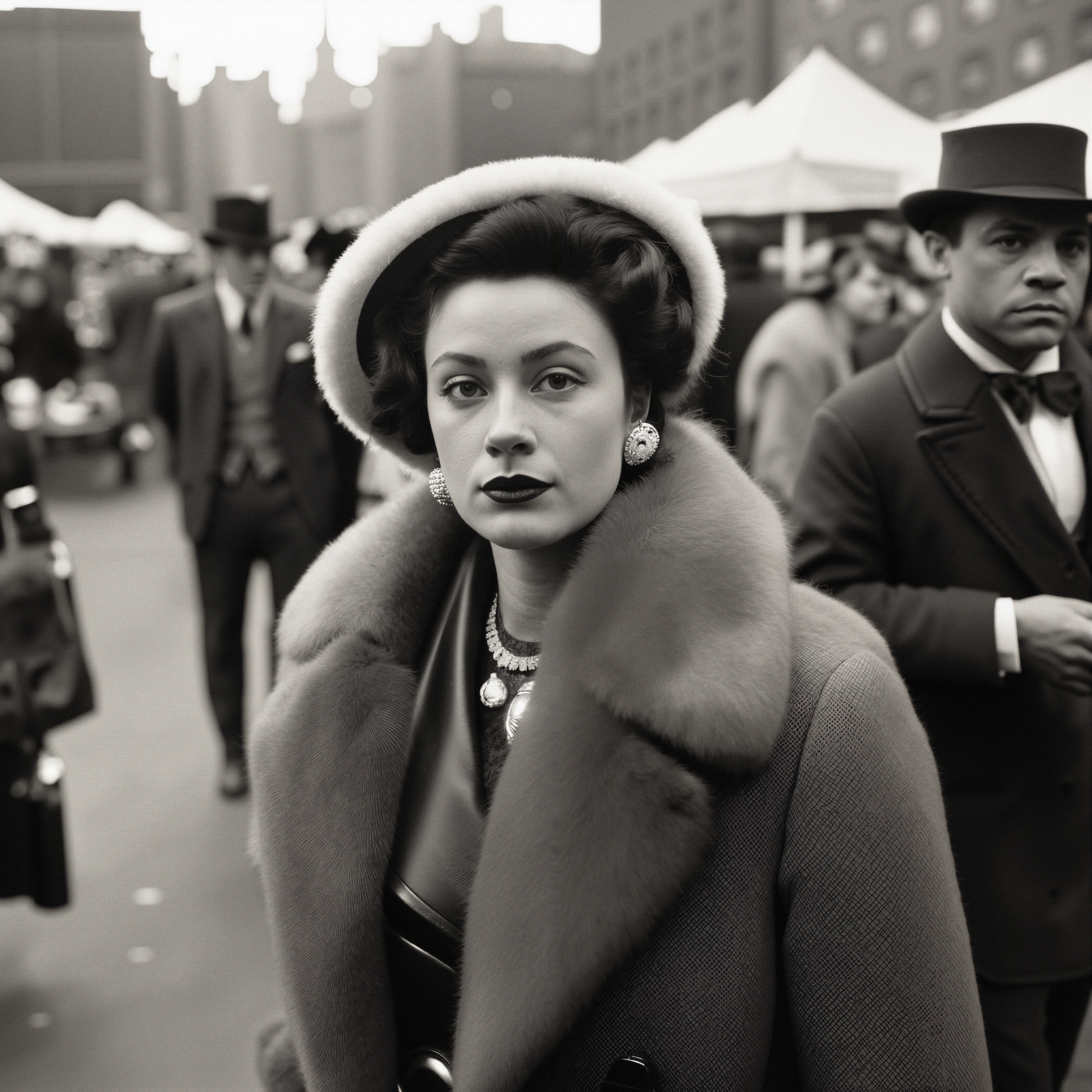 Vintage Glamour At Street Market