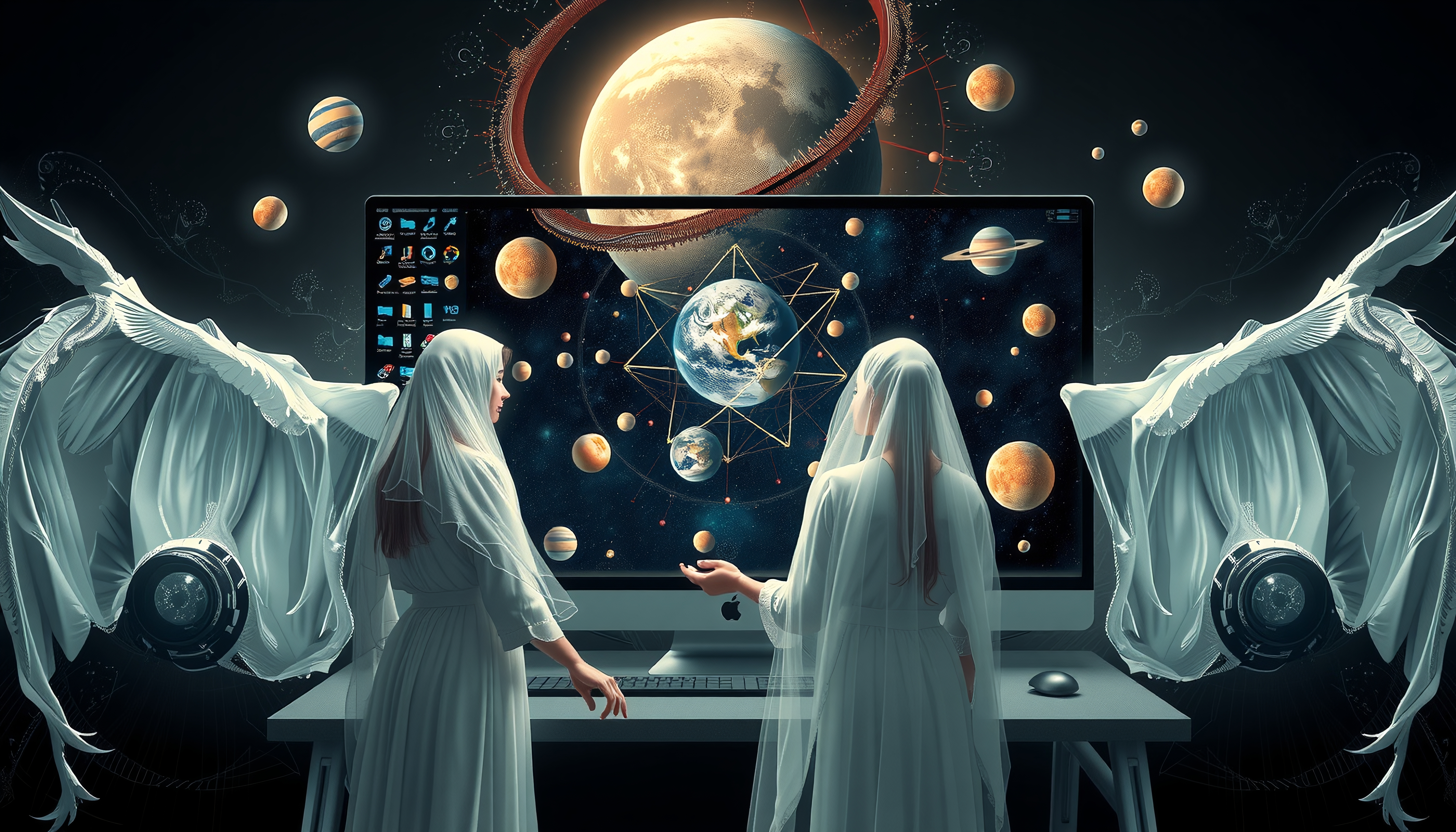 Digital Universe Interactions Celestial Harmony
