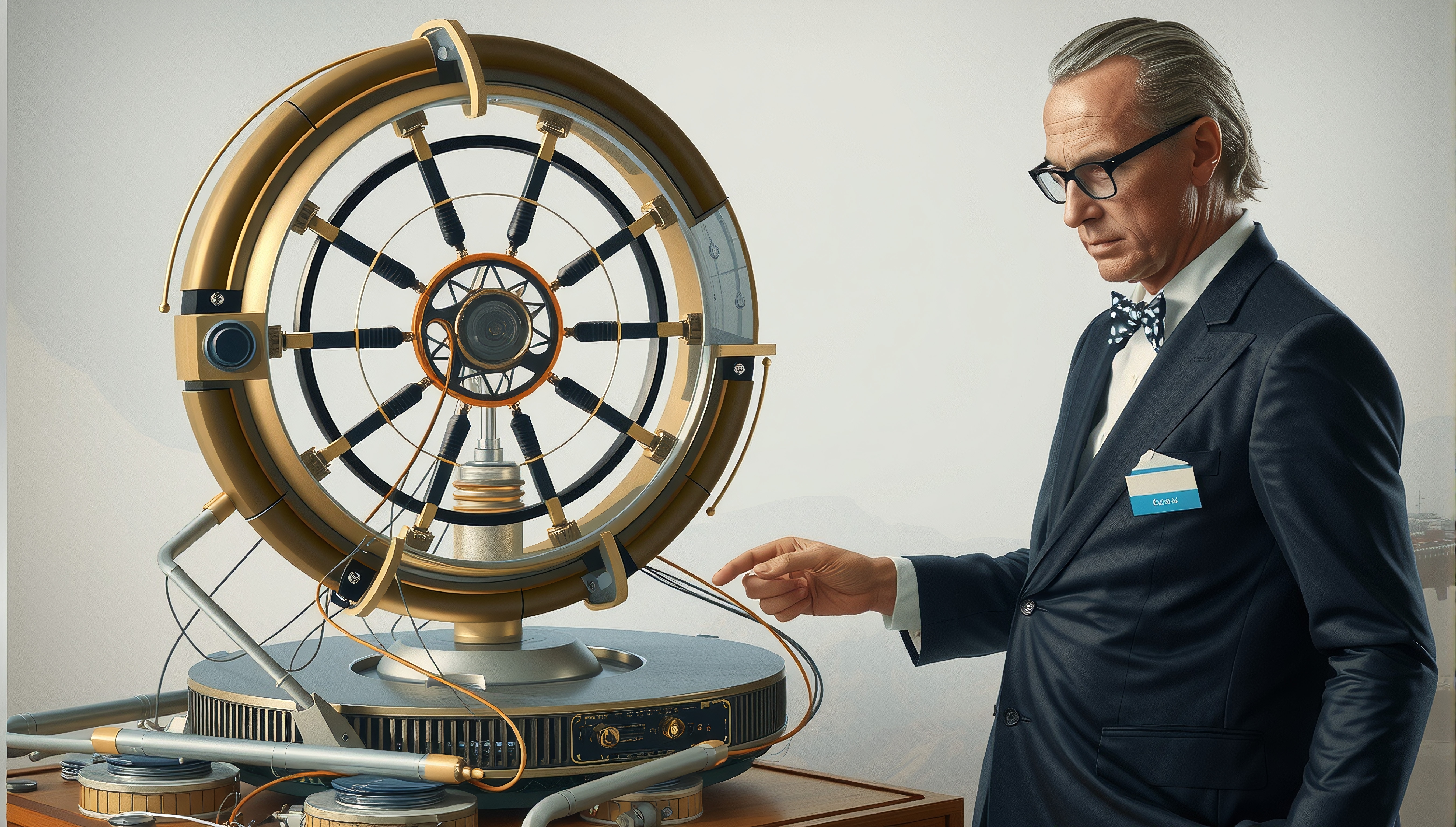 Futuristic Steampunk Scientist Experiment