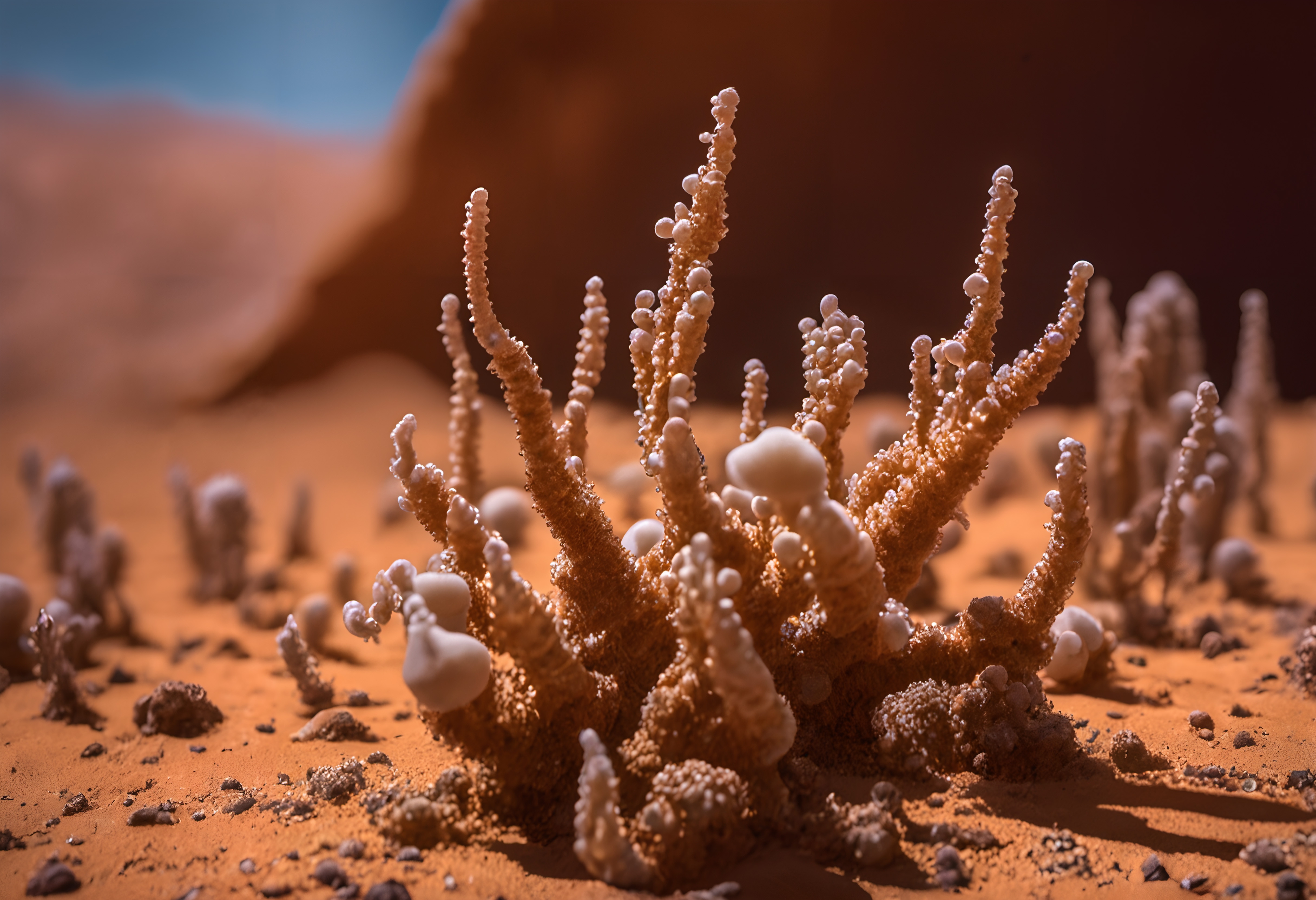 Surreal Desert Coral Structures