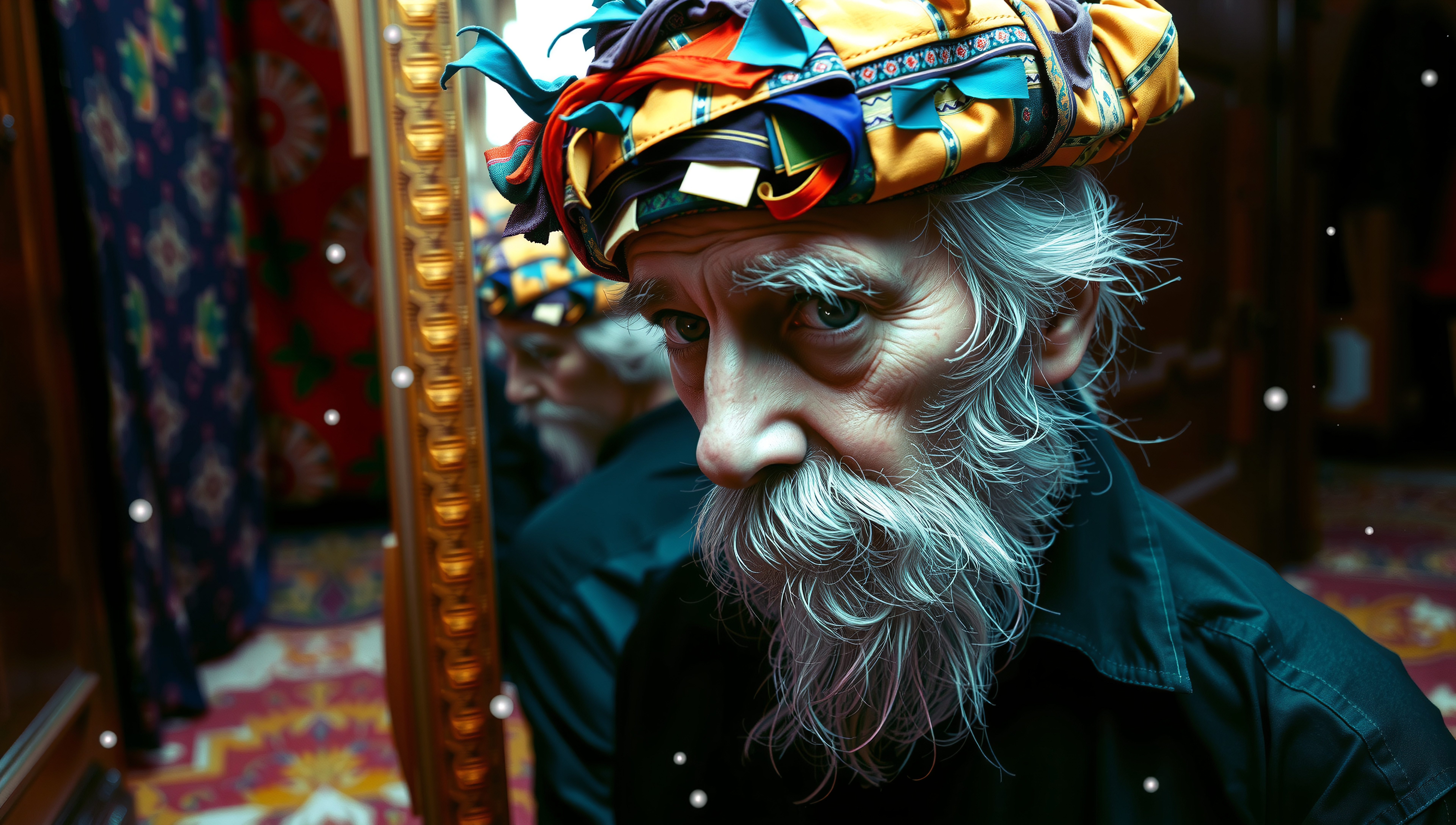 Reflective Portrait of Elderly Man