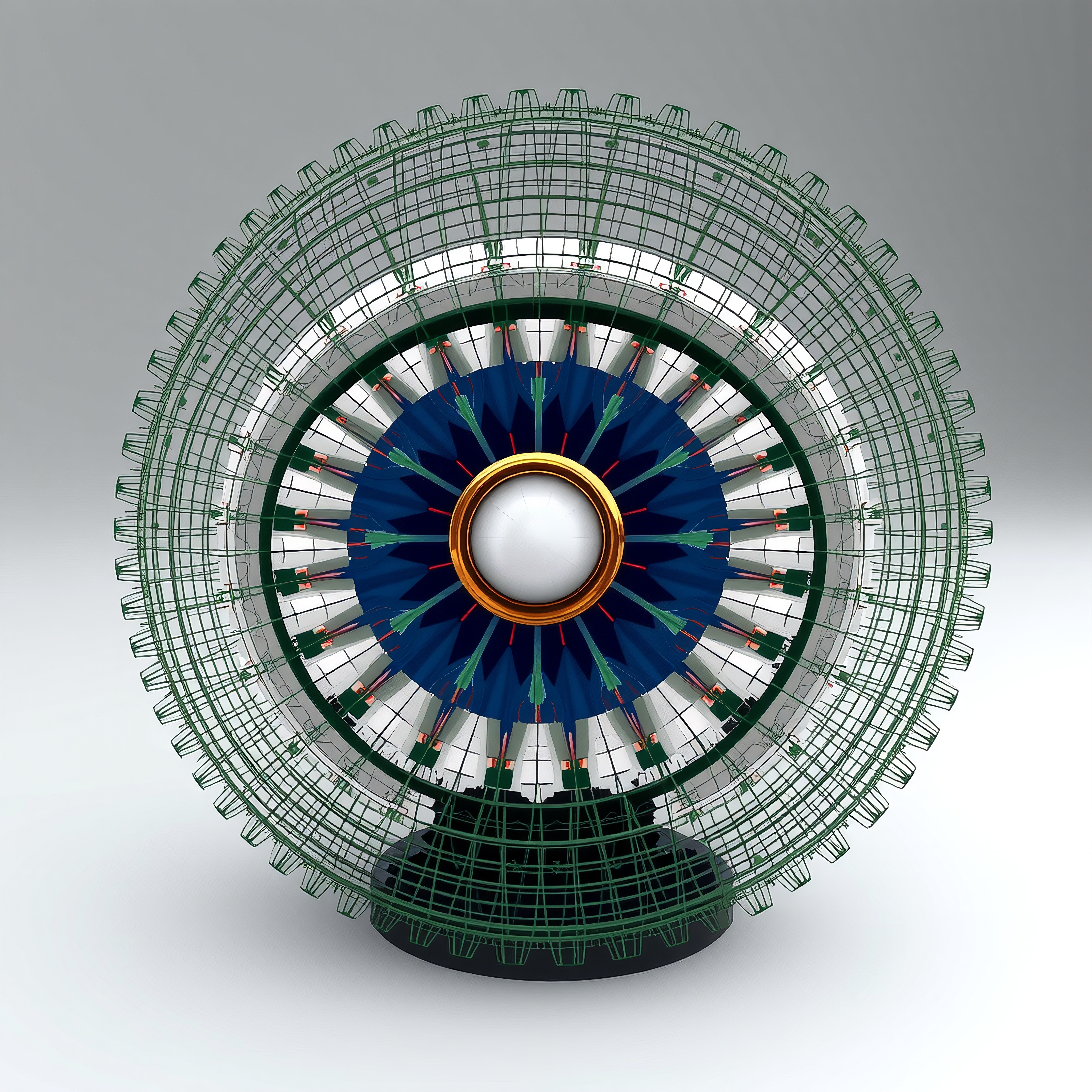 Intricate Geometric Pattern Wheel