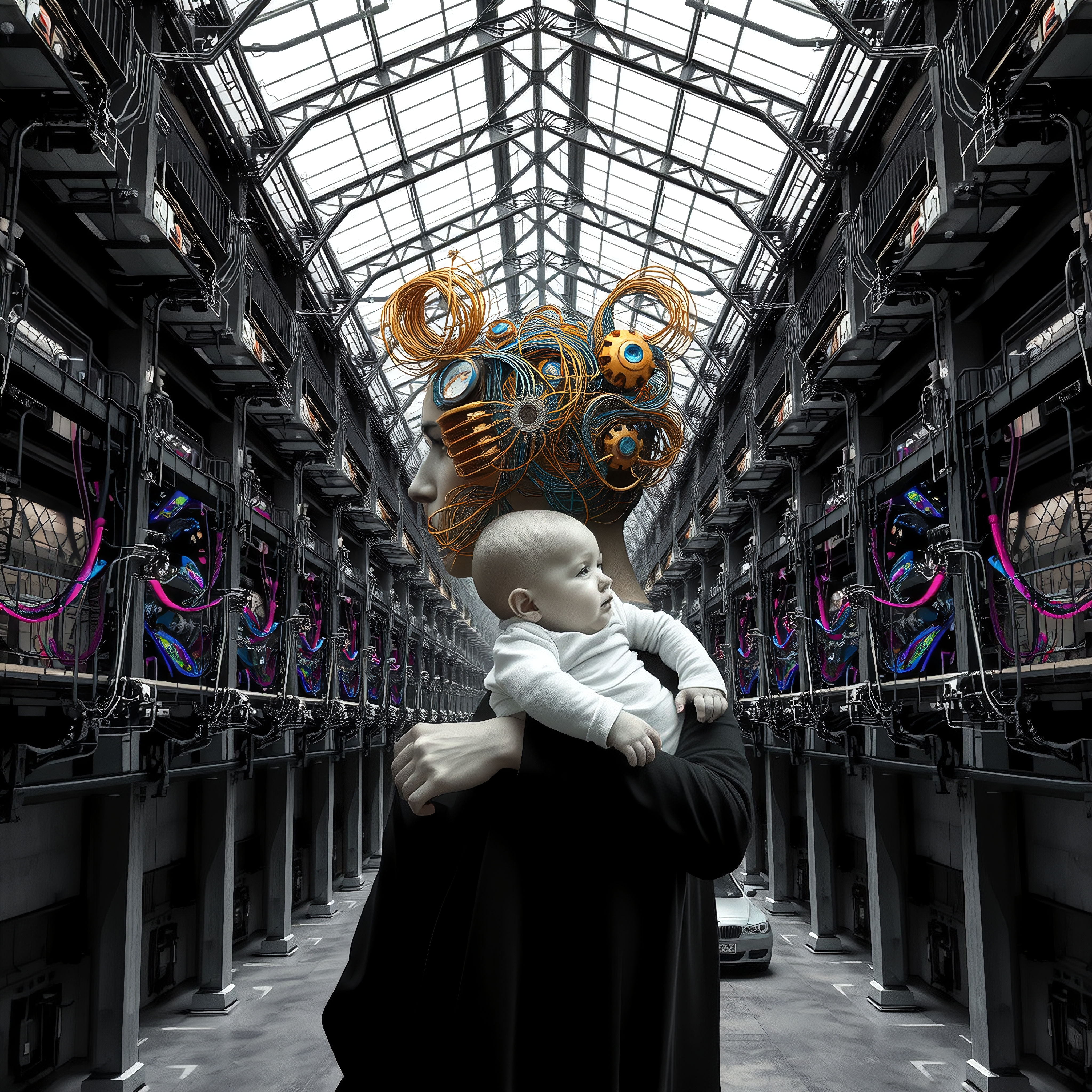 Futuristic Parent and Child Connection