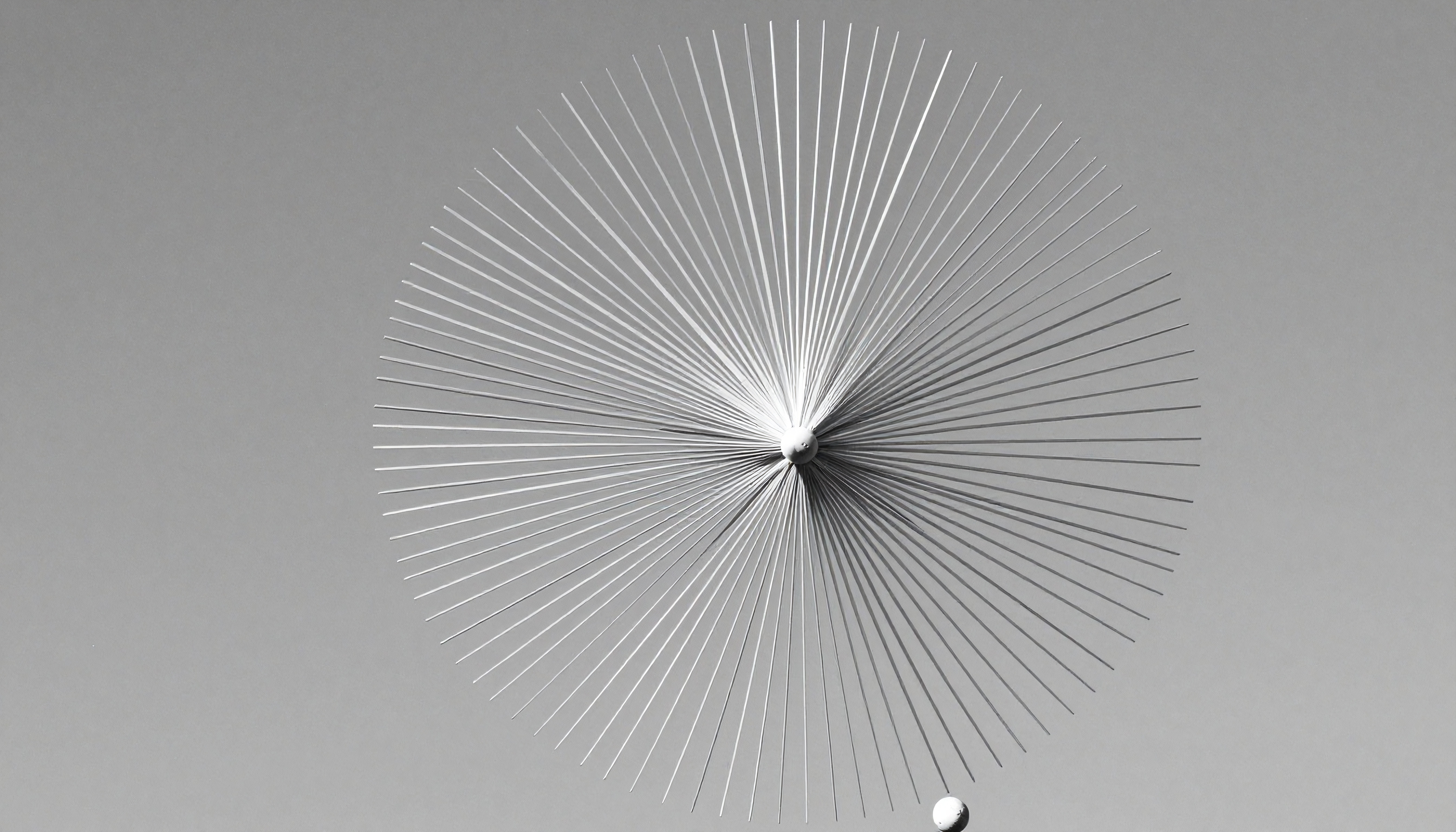 Abstract geometric sunburst metal wall art sculpture for modern minimalist interiors