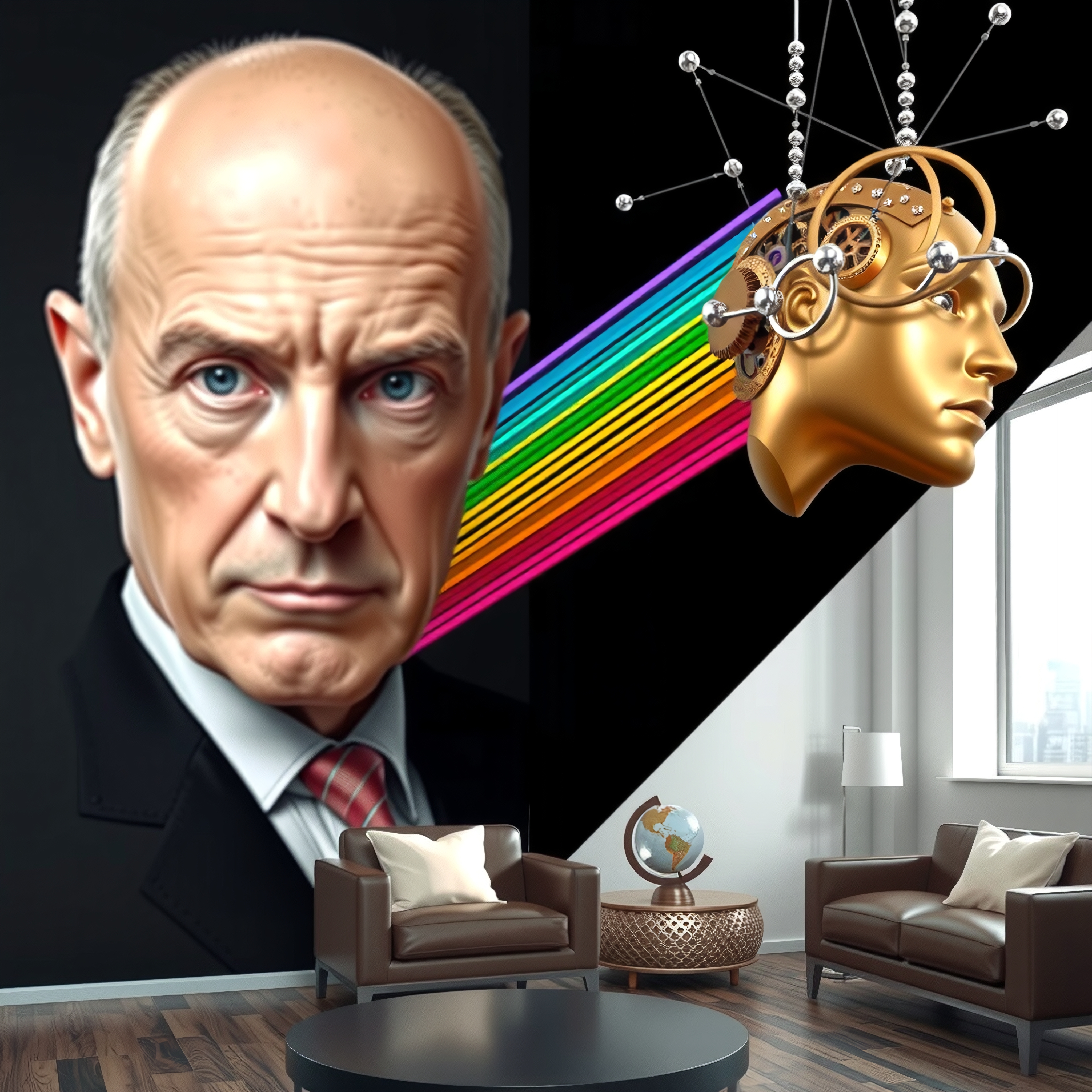 Futuristic Art Meets Classic Portraiture