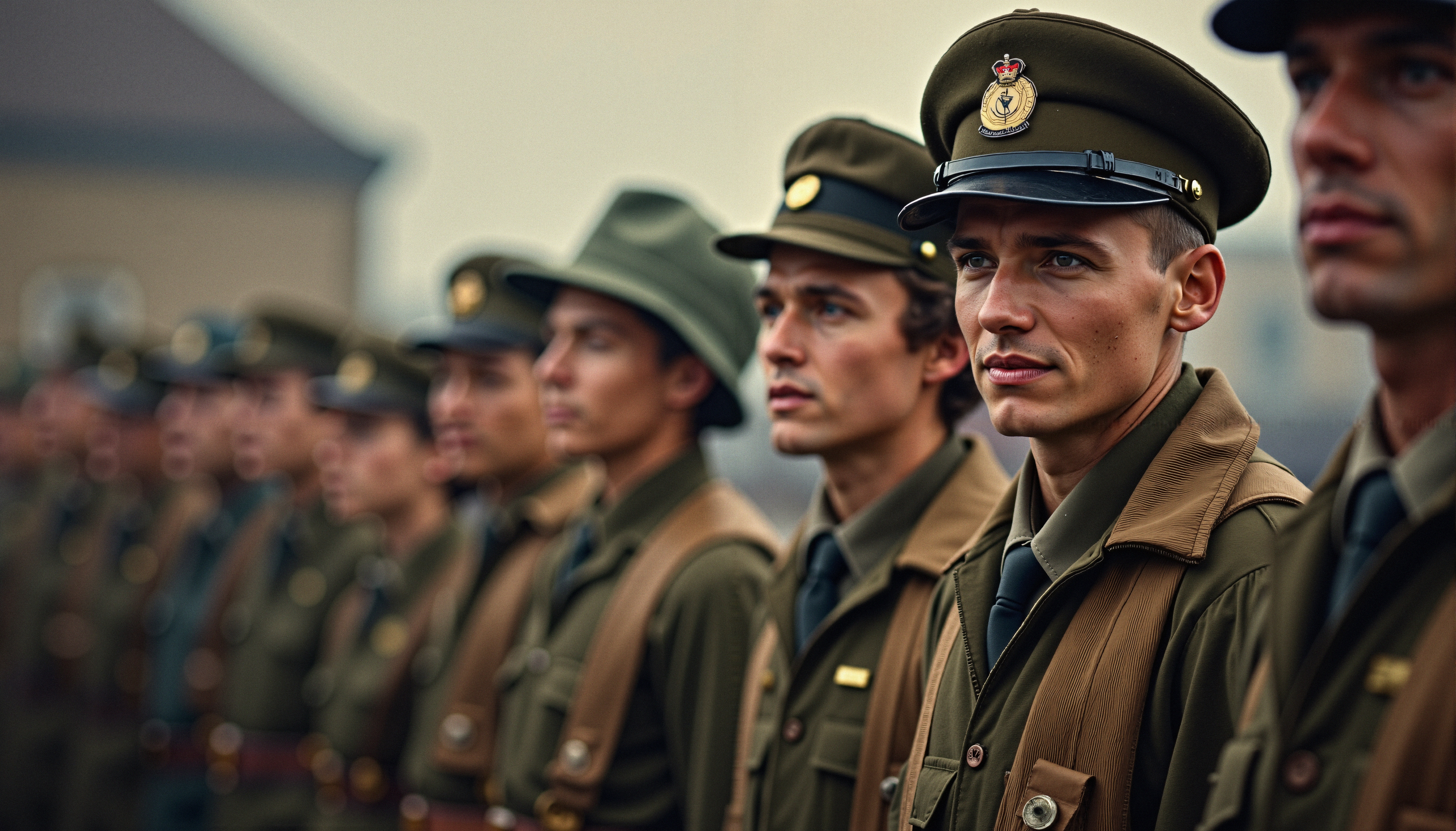 Military Ceremony Soldiers in Formation