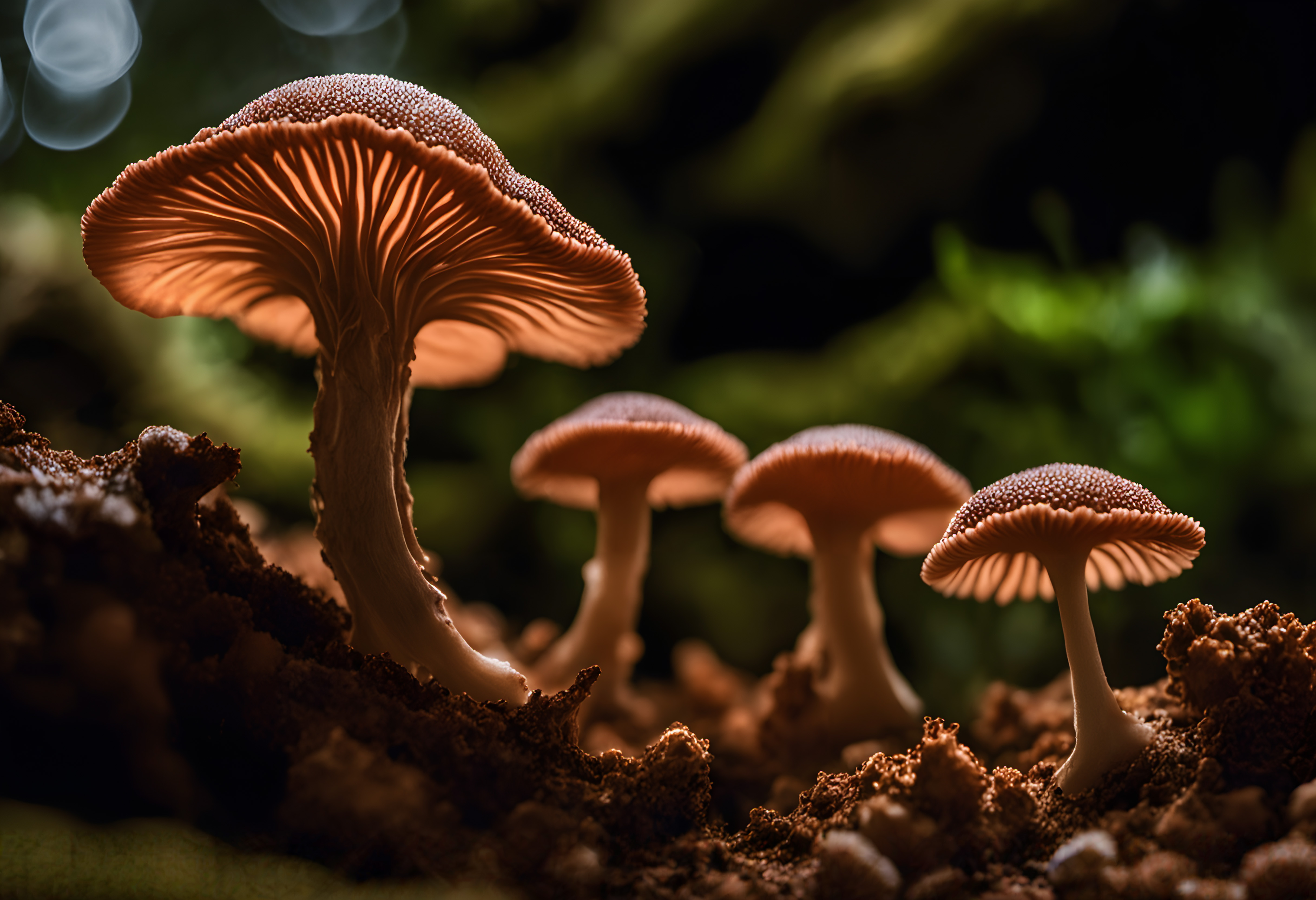 Mystical Mushrooms in Enchanted Forest