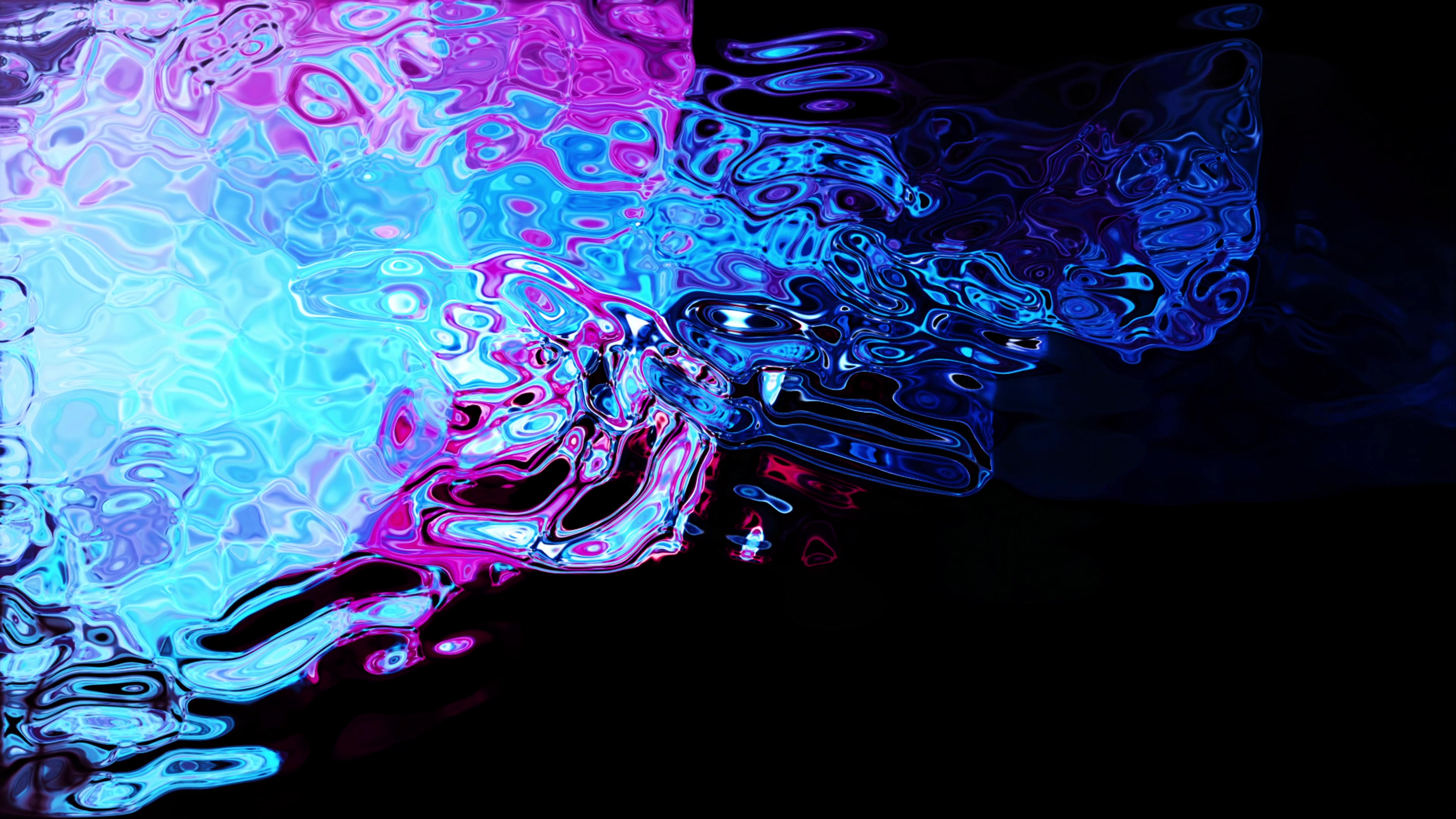 A vibrant abstract 4K video loop with swirling blue, pink, and purple patterns, creating a dynamic and captivating visual exp