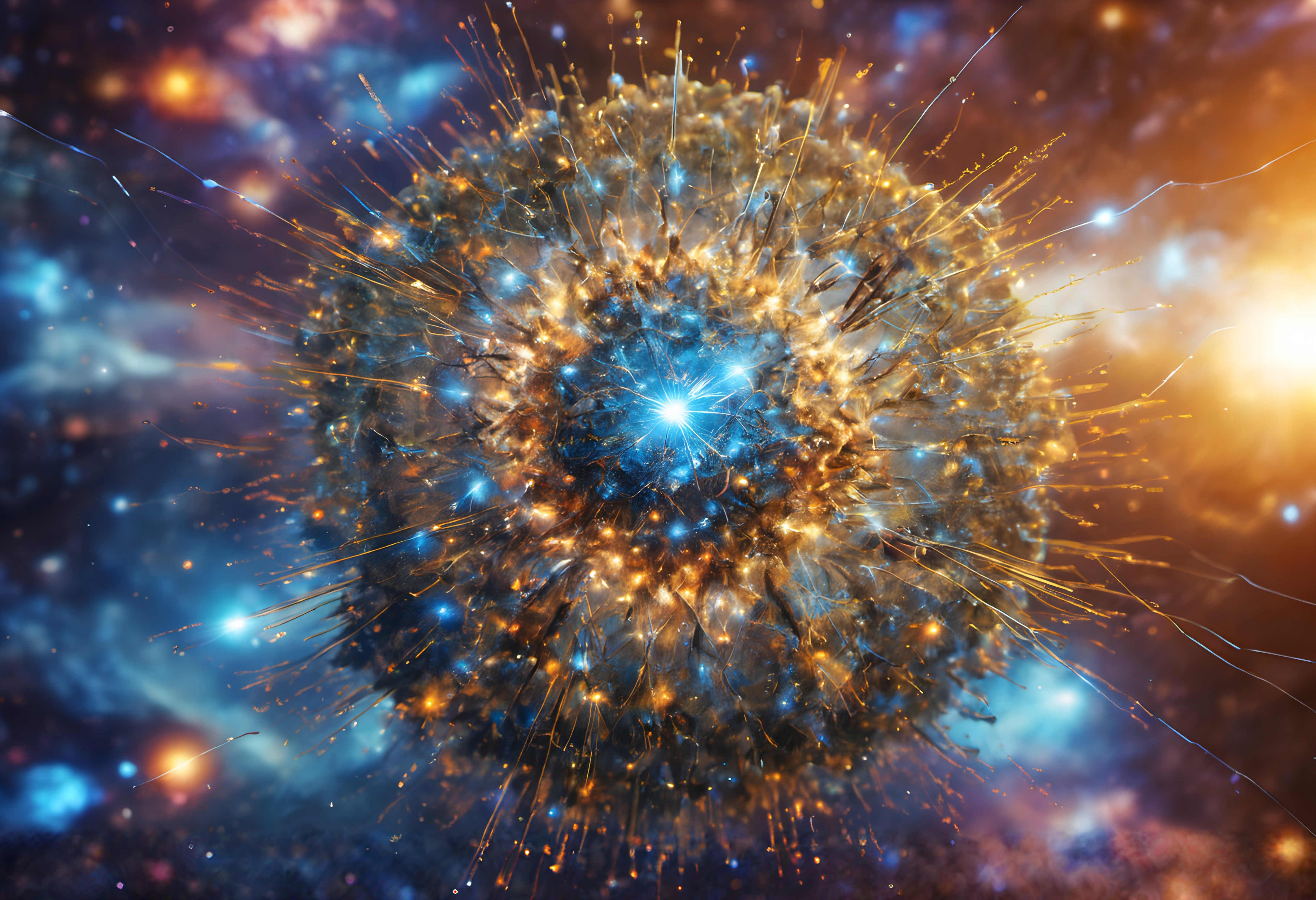 A Dynamic Cosmic Space Scene