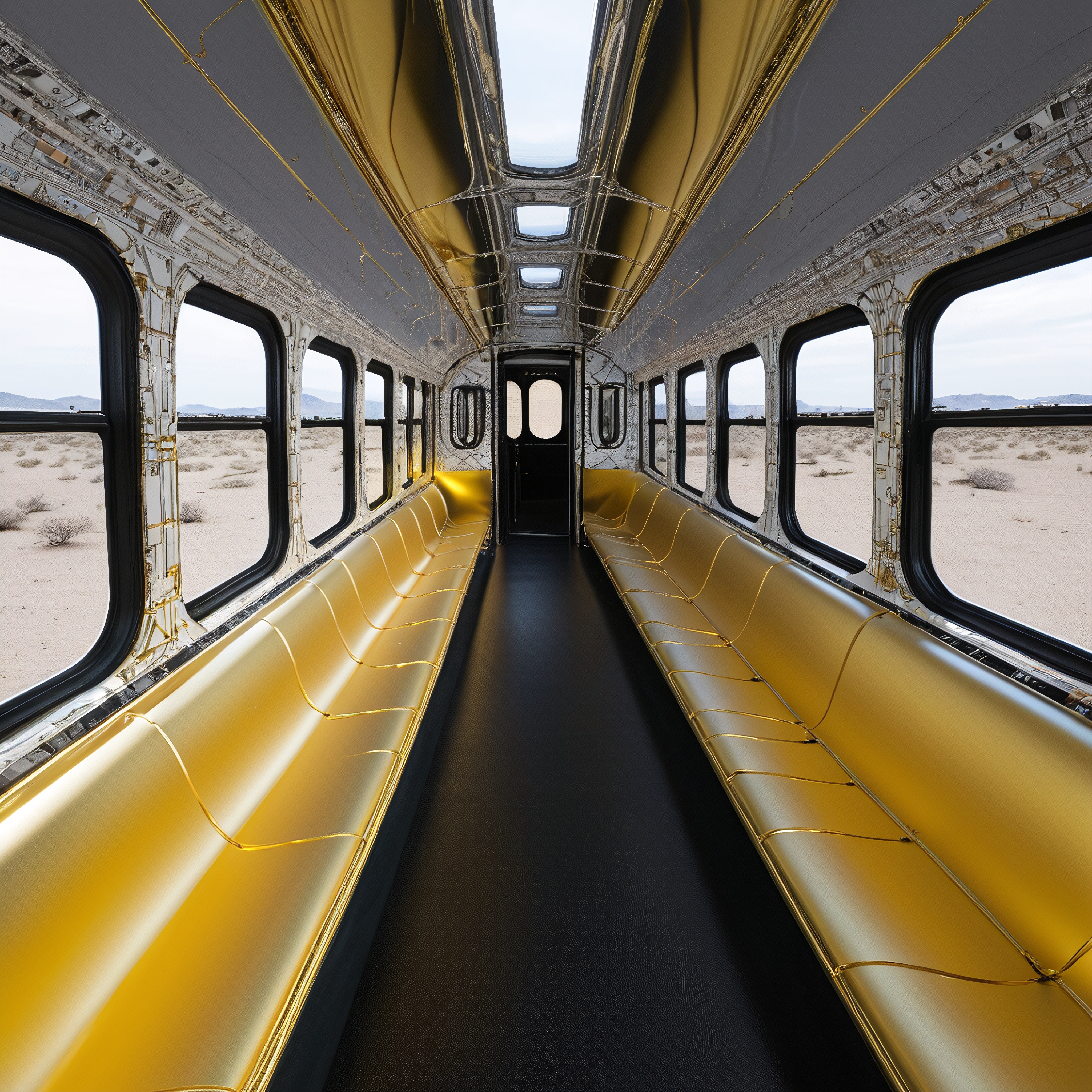 Luxurious Desert Transit Interior