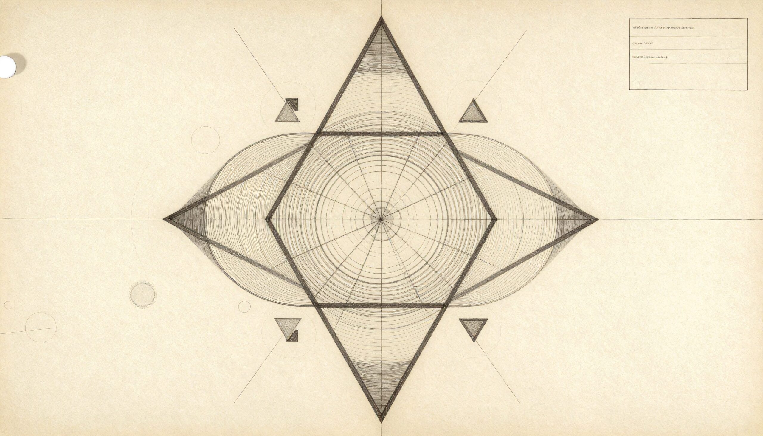 SEO-optimized alt text: Intricate geometric art design with concentric circles on beige background.