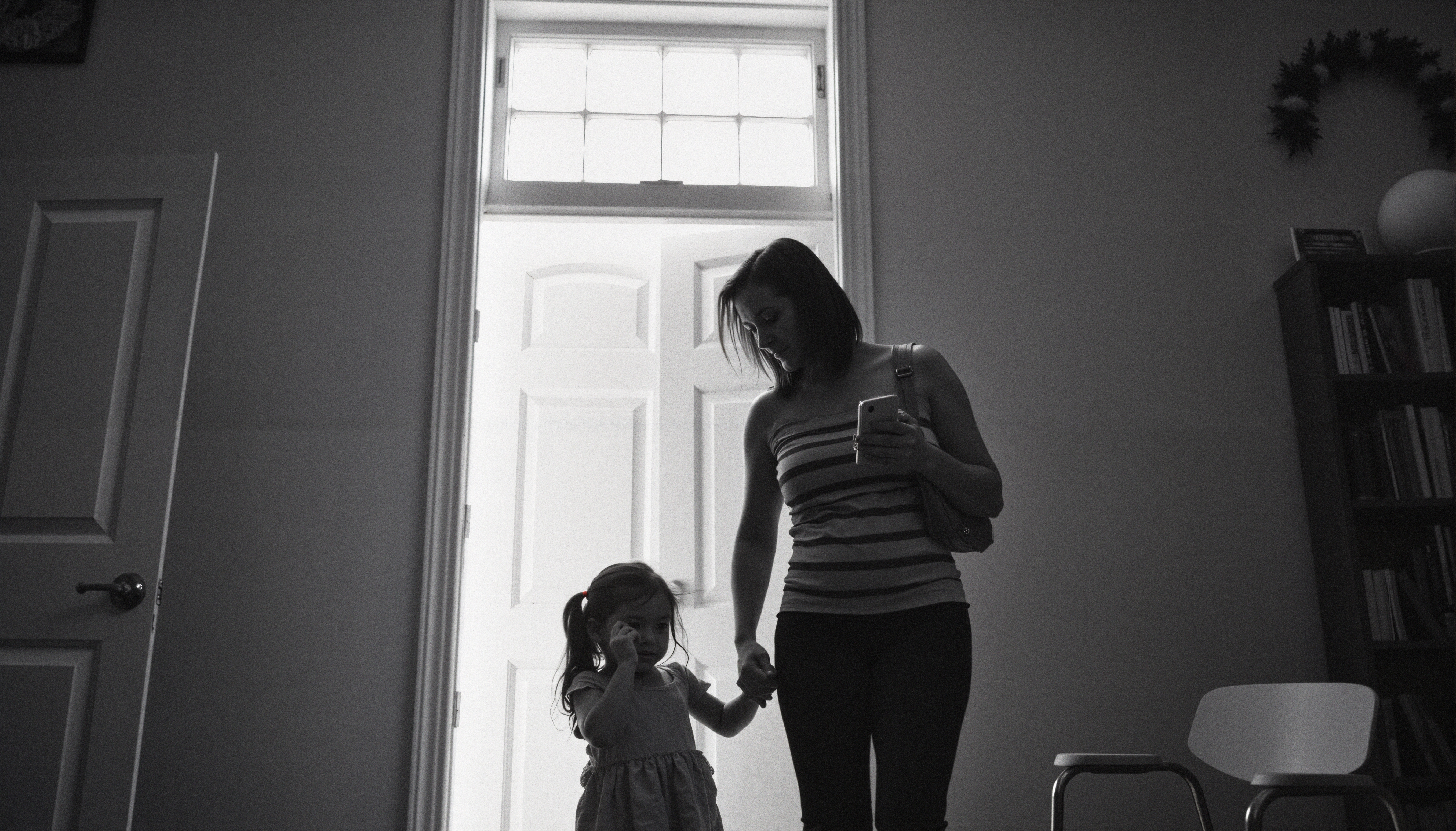 Mother and Daughter in Doorway